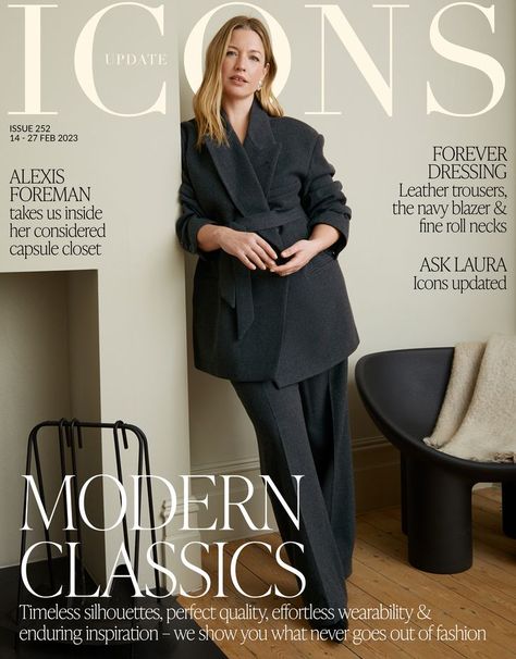 Our cover star is the effortlessly stylish Alexis Foreman. When deciding who we wanted to cover this issue, we felt it was important to have someone who shares our beliefs and commitment to timeless design. Alexis does both. The graphic designer-turned-content-creator has an impeccable eye for long-lasting, quality wardrobe pieces and I have long admired her ability to style classics in a thoroughly contemporary way. Alexis Foreman Style, Alexis Foreman, Capsule Closet, Wardrobe Pieces, Perfect Closet, Wardrobe Edit, Modern Wardrobe, Perfect Wardrobe, Leather Trousers