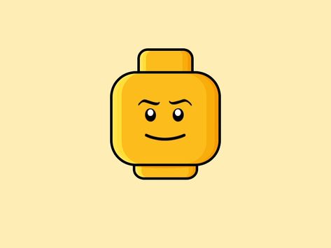 Lego by Stas Khromov Lego Illustrations, Gif Ads, Lego Drawing, Lego Tattoo, Lego Faces, Lego Animation, Lego Wallpaper, Lego Head, Android Design