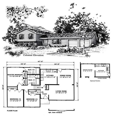 Tri Level Floor Plans, 1970s Floor Plans, 1970s House Plans, Tri Level House Plans, 1970s House Remodel, Tri Level House, Split Level Remodel Exterior, Split Level Floor Plans, Split Level House Plans