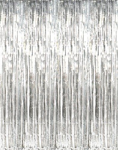 Metallic Silver Foil Fringe Curtains (1 pc) Fun Express http://smile.amazon.com/dp/B004N5BKC0/ref=cm_sw_r_pi_dp_uYLMtb0RQ40MMF58 Decor Photobooth, Fringe Curtains, Streamer Backdrop, Foil Curtain, Gatsby Themed Party, Photo Backdrop Wedding, 80's Party, Party Streamers, Fringe Backdrops