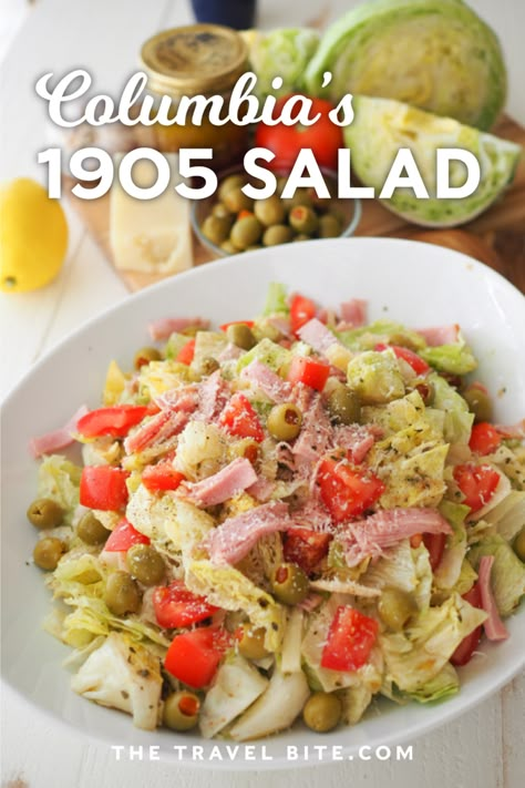 Cuban Recipes Salads, 1908 Salad, Columbian Salad, Weird Salads, 1905 Salad Dressing, 1905 Salad Recipe Columbia, Junkyard Salad Recipe, Cuban Salad, 1905 Salad Recipe