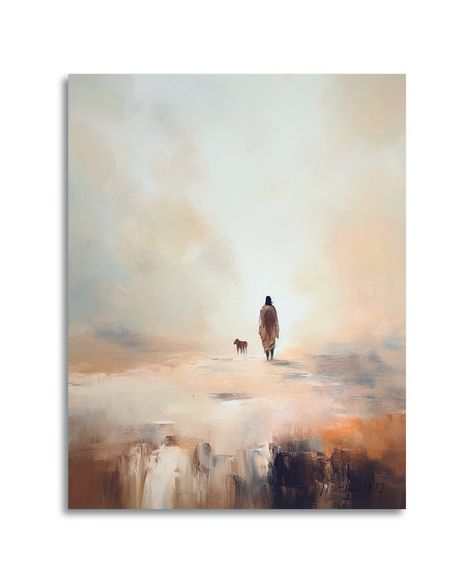 RevelationCulture - Etsy Puerto Rico 99 Sheep, Jesus Watercolor, Mormon Art, Christian Graphics, Lost Sheep, Sheep Paintings, The Lost Sheep, Hang Wall Art, Jesus Artwork