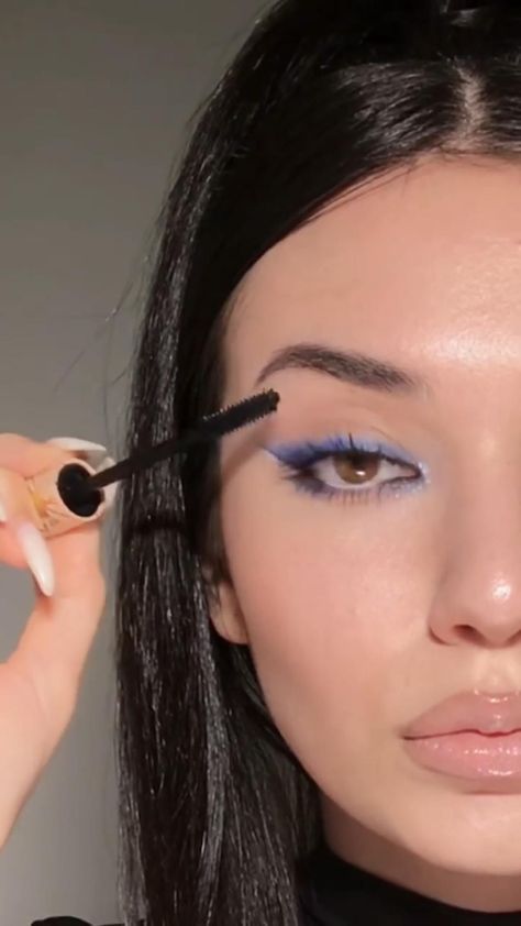 Blue Dress Makeup Ideas, Make Up Styles, Mekap Mata, 20 Makeup, Eye Makeup Styles, Eye Makeup Techniques, Makeup Tutorial Eyeliner, Barbie Makeup, Japanese Love