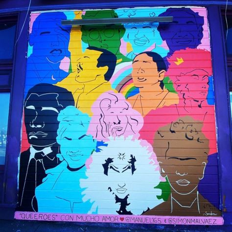 Diversity Mural, Equality Mural, Pride Mural, Community Mural, Queer Graffiti, Pride Street Art, Lgbtq Graffiti, Lgbt Center, Lesbian Art