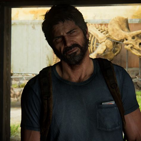 The Last Of Us Part II Remastered Joel Miller icon pfp aesthetic 4k hd tlou dinosaur museum Joel Miller Icon, Icon Pfp Aesthetic, Joe Miller, Dinosaur Museum, Joel And Ellie, Joel Miller, Nice Teeth, Ralph Macchio, Hayden Christensen