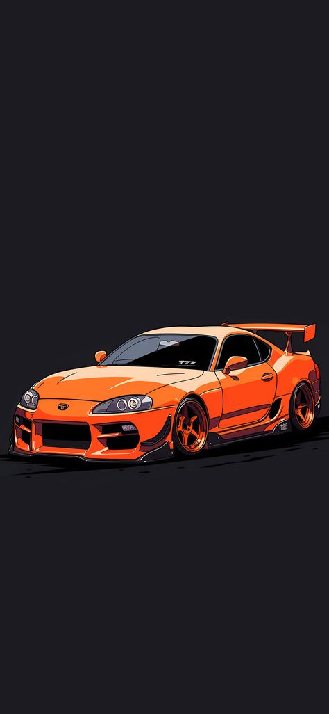 Orange Jdm Cars, Wrestling Workout, Car Obsession, Mini Morris, Manchester United Team, Toyota Supra Mk4, Jdm Wallpaper, Cool Car Drawings, Automotive Artwork