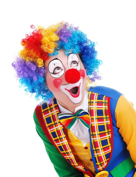 Amazed clown. Clown looking to the copy space area in a white studio , #AD, #Clown, #copy, #Amazed, #clown, #white #ad Clown Face Makeup, Clown Face Paint, Cute Clown Makeup, Clown Pics, Vintage Circus Party, Scary Clown Makeup, Vintage Halloween Photos, Send In The Clowns, Cute Clown