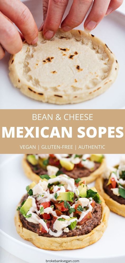 Masa Cakes, Mexican Sopes, Sopes Recipe, Vegetarian Mexican Recipes, Vegetarian Mexican, Vegan Mexican Recipes, Vegan Mexican, Mexican Cooking, Where It All Began