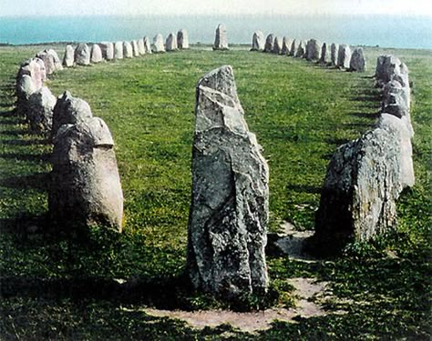 Ale's Stones - Crystalinks, Sweden #monogramsvacation Southern Sweden, Megalithic Monuments, Stone Circles, Viking Life, Famous Monuments, Standing Stones, Viking Culture, Standing Stone, Art Ancien