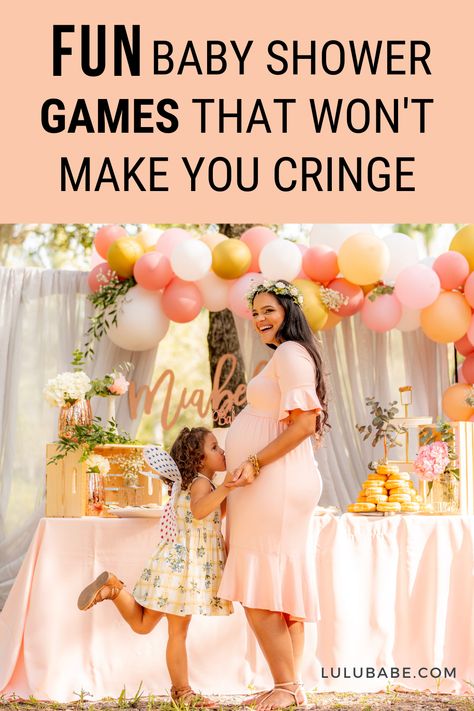 The best classy baby shower games that won't make your guests cringe! Simple Baby Shower Games, Games For Small Groups, Baby Shower Games Prizes, Baby Shower Games For Men, Baby Shower Games Funny, Baby In Bloom Shower Ideas, Unique Baby Shower Games, Healthy Gift Ideas, Baby Shower Games Ideas