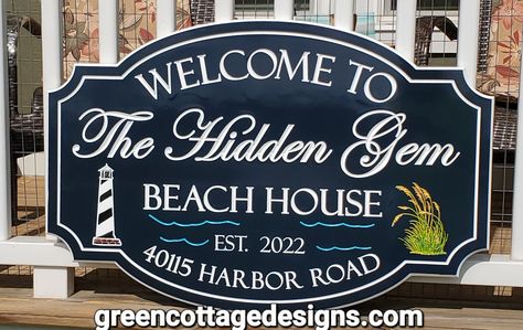 Vacation Rentals By Owner, Beach House Signs, Tree Swing, Beach House Rental, Cottage Rental, Vacation Home Rentals, Beach Paradise, Beach Signs, Cottage Design