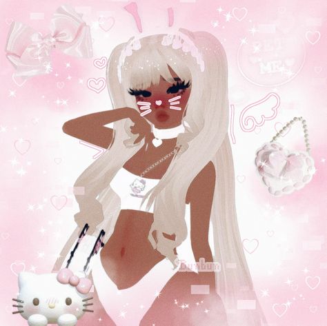 ♡ shop @sugarbabiie on imvu ♡ Kawaii Imvu Avatar, Imvu Cutecore, Imvu Gyaru, Black Vtuber, Imvu Kawaii, Imvu Pfp, Imvu Aesthetic, Black Kawaii, Imvu Outfits