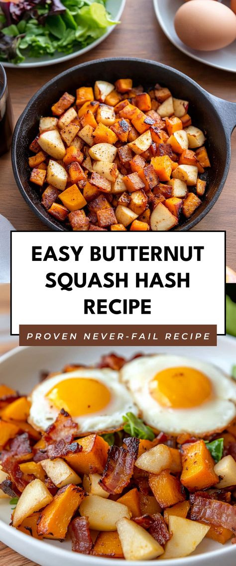 Image for Easy Butternut Squash Hash Recipe Quick Butternut Squash, Hubbard Squash Recipes, Butternut Squash Breakfast, Butternut Squash Hash, Blue Hubbard Squash, Easy Butternut Squash, Cozy Brunch, Hash Recipe, Dish Warmer