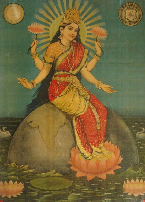 magictransistor: Goddess Tamilt-Tay. J.R. Geigy. 1930s. Devi Images, Saraswati Goddess, Earth Goddess, Indian Goddess, Kali Goddess, Indian Painting, Hinduism Art, Vedic Art, Goddess Artwork