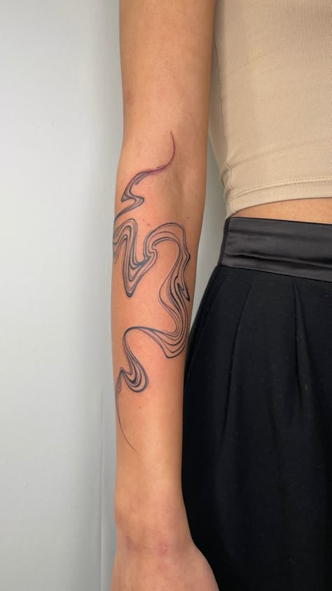 Cover Up Tattoo Design, Swirl Tattoo, Wrap Around Tattoo, Around Arm Tattoo, Abstract Tattoo Designs, Shape Tattoo, Elbow Tattoos, Men Tattoo, Inspiration Tattoo