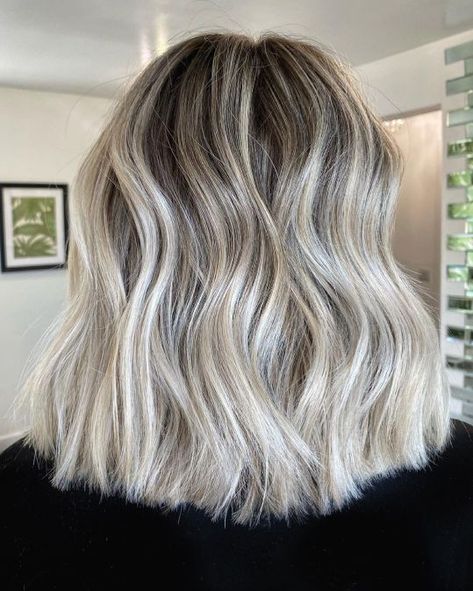 Blonde Foliage, Silvery Blonde Hair, Darker Blonde, Redken Blonde, Cold Blonde, Straight Hair Highlights, White Blonde Highlights, Ice Blonde Hair, Grey Blonde Hair