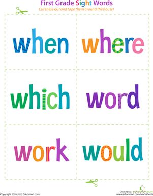 Sight Words Worksheets, Word Flashcards, Preschool Sight Words, Sounding Out Words, Kindergarten Prep, Teaching Sight Words, First Grade Sight Words, Sight Word Flashcards, Sight Word Worksheets