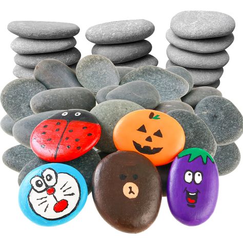 PRICES MAY VARY. Flat Rocks Painting Kit: Unleash your creativity with Smooth Kindness Natural Rocks for Craft & DIY. This package includes bulk rocks for painting. This set offers you more paintable rocks for less money. These rocks to paint for crafts are the perfect canvas for your artistic expression. Note: Not suitable for children 12 years and under. Easy to painting: These hand-picked large flat rocks for painting are 2''-3'' and 3''-4'', offering versatility for your artistic creations. Rocks To Paint, Rocks For Painting, Rocks Painting, Toddler Painting, Happy Rock, Purple Socks, Drawing Accessories, Brown Painting, Cobbler Recipe