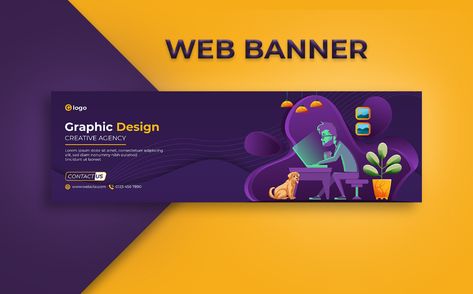 Professional cover and ads banner design (PSD) on Behance Behance Banner Design, Behance Banner, Ads Banner Design, Best Banner Design, Ads Banner, Banner Ads Design, Web Banner Design, Youtube Banners, Design Advertising