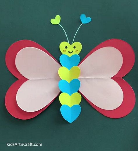 Cool Craft Ideas for Beginners - Online School for Kids Paper Butterfly Crafts, Flower Crafts Kids, Hand Art Kids, Diy Butterfly, Hand Crafts For Kids, Paper Craft Diy Projects, Animal Crafts For Kids, Diy Paper Crafts Decoration, Crafts Kids