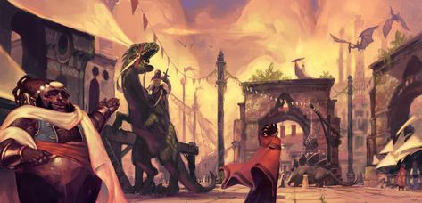 ArtStation - Tomb of Annihilation Concept Dump, Victor Maury Port Nyanzaru, Tomb Of Annihilation, Adam Lee, Booby Traps, Pendleton Ward, Childhood Dream, Don't Look Back, Forgotten Realms, Dinosaur Art