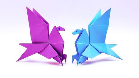 Origami Toy Pegasus Making Tutorial | Paper Crafts Toy | How To Make an Origami Pegasus Step By Step | toy, origami, tutorial | Origami Toy Pegasus Making Tutorial | Paper Crafts Toy | How To Make an Origami Pegasus Step By Step #PaperPegasusMaking #HowToMakePaperCrafts... | By Entertaining Arts Origami Pegasus, Origami Toys, Tutorial Origami, Origami Tutorial, Toy Craft, How To Make Paper, How To Make An, Origami, Step By Step