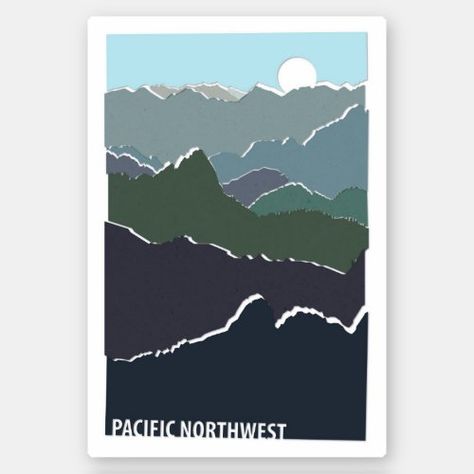 Pacific Northwest Sticker hiking crafts, hiking birthday party, hiking bag #outdoorgifts #outdoorgift #wilderness, back to school, aesthetic wallpaper, y2k fashion Pacific Northwest Decor, Jeep Poster, Pacific Northwest Aesthetic, Northwest Aesthetic, Tree Cartoon, Hiking Ideas, Entry Decor, Hiking Quotes, Hiking Gifts