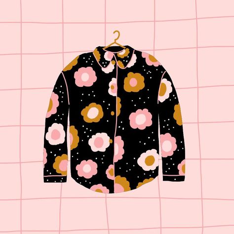 Jennifer Bouron on Instagram: “Day 20. Shirt” Jennifer Bouron, Fashion Mockup, Prints Illustration, Adobe Fresco, Pink Punch, Visual Diary, About Art, Cute Illustration, Art Illustration