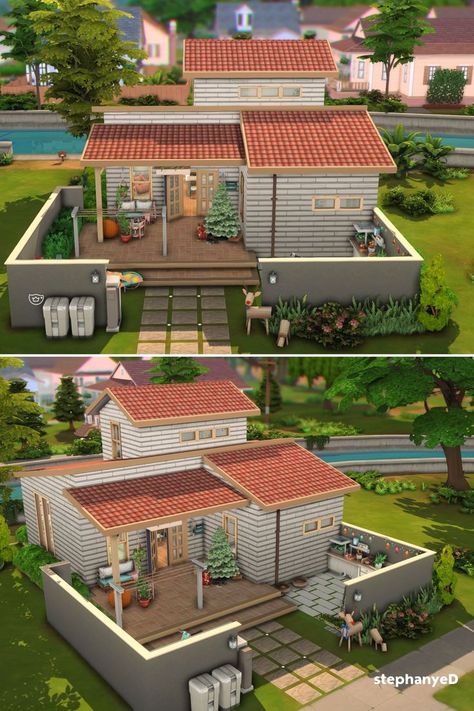 Sims 4 Korean House Plan, Sims 4 Korean Lots, Aesthetic House Sims 4, Sims 4 Korean Build, Korean House Floor Plan, 20x15 Sims 4 House Floor Plan, Sims 4 Couple House, Sims 4 Korean Apartment, Sims 4 Holiday Ideas