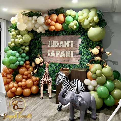 Safari Balloon Backdrop, Safari Birthday Party Backdrop, Safari Birthday Backdrop, Safari Balloon Garland, Safari Backdrop, Backdrop Balloon Garland, Safari Theme Birthday Party, Safari Balloon, Backdrop Balloon