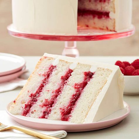 How to Make Strawberry Cream Cake Filling | Our Baking Blog: Cake, Cookie & Dessert Recipes by Wilton Jam For Cake Filling, Peanut Butter Cake Filling, Raspberry Cake Filling, Lemon Cake Filling, Raspberry And Almond Cake, Raspberry Cake Recipes, Strawberry Cake Filling, Strawberry Cream Cakes, Cake Filling Recipes