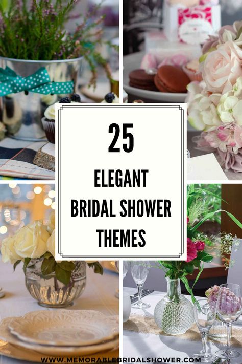 Bridal Shower Lunch Themes, Elegant Bridal Shower Centerpieces, Bridle Shower Decor, Household Shower Themes, Unique Bridal Shower Centerpieces, Bridal Shower Themes For March, Bridal Shower Color Theme, Modern Bridal Shower Themes, 2023 Bridal Shower Trends