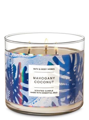 Bath & Body Works Mahogany Coconut 3-Wick Candle Mahogany Coconut, Ogx Hair Products, Candle Obsession, Bath & Body Works, Coconut Candle, Bath Body Works Candles, Spring Candles, Bath And Body Work, Candle Branding