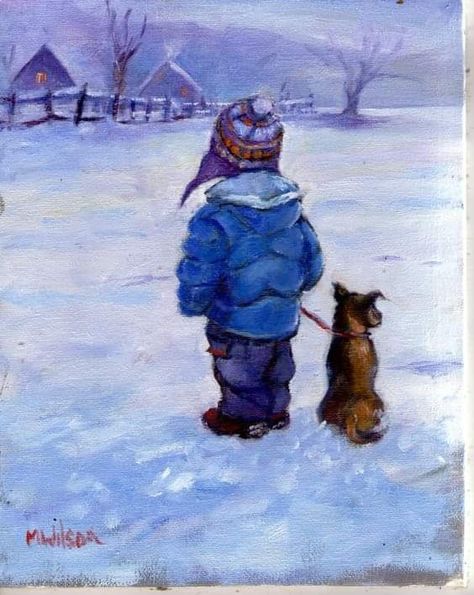 Winter Scene Paintings, Watercolor Paintings Of Animals, Barn Painting, Small Canvas Paintings, Painting Snow, Christmas Card Art, Diy Watercolor Painting, Farm Art, Watercolor Christmas Cards