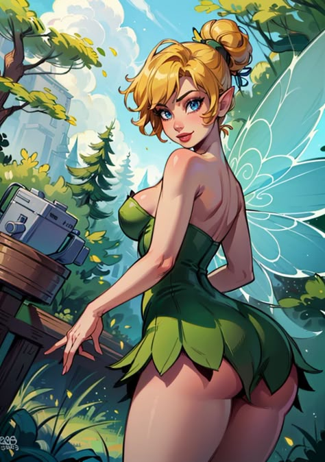 Dark Disney Princess, Dark Disney Art, Tinkerbell Pictures, Goth Disney, Peter Pan Disney, Dark Disney, Female Cartoon Characters, Female Cartoon, Comics Girls