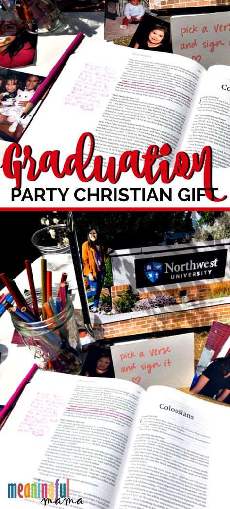 Looking for a meaningful gift idea for high school or college graduation? This is a great idea to celebrate your Christian senior.