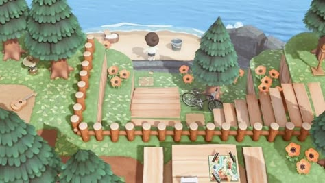 Animal Crossing Cliff House, Animal Crossing Curved Path, Animal Crossing Villager House Layout Map, Acnh Island Nooks Cranny Ideas, Acnh Residence Services Ideas, Animal Crossing Courtyard, Acnh Narrow Area Ideas, Acnh Fence Designs, Acnh Circle Neighborhood