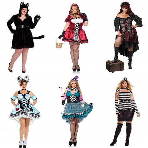 Here Are 19 Plus Size Costumes for You to Rock This Halloween - HalloweenCostumes.com Blog Fantasia Plus Size, Plus Size Anime, Halloween Costumes Plus Size, Black Flapper Dress, Pink Ladies Jacket, Old Halloween Costumes, Plus Size Halloween Costumes, Costume Guide, Batgirl Costume