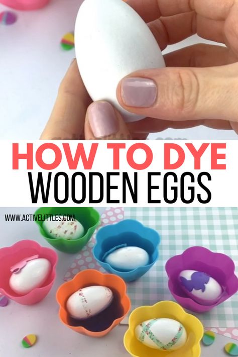 how to dye wooden eggs Wooden Eggs Crafts, Walmart Crafts, Easter For Kids, Natural Egg Dye, Wooden Easter Eggs, Natural Learning, Easter Eggs Kids, Eggs For Easter, Easter Activities For Kids