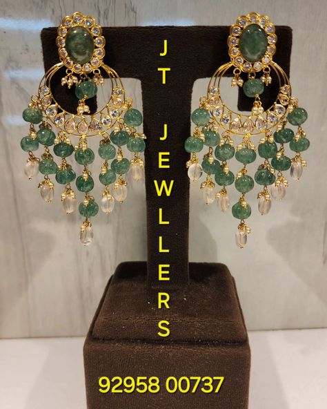 Green Pumpkins ChandBali Net wgt : 18.000 grms Contact @ 92958 00737 Green Pumpkins, Chand Bali, Pumpkin Beads, Gold Earrings Indian, New Gold Jewellery Designs, Pumpkin Bead, Fancy Jewellery Designs, Green Pumpkin, Earrings Indian