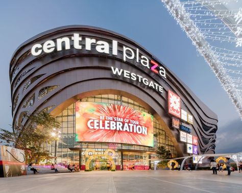 Modern Mall Facade, Shopping Center Design, Shopping Center Architecture, Shopping Mall Design, Mall Facade, Shopping Mall Architecture, Retail Facade, West Gate, Central Plaza