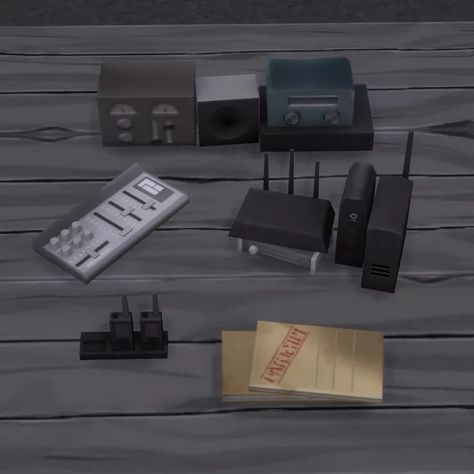 Listening Device Clutter - Brazen Lotus Ts4 Apocalypse Cc, Sims 4 Clutter, Sims 4 Anime, Sims 4 Game Mods, Sims Building, Sims Four, Sims 4 Cc Furniture, Sims 4 Cc Packs, Sims 4 Houses