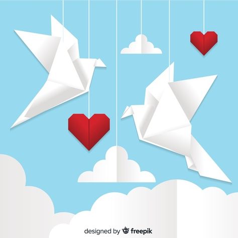 Peace day concept with origami dove | Free Vector #Freepik #freevector #paper #bird #world #sign Origami Dove, Origami White, Peace Day, Paper Bird, White Doves, Origami Easy, Olive Branch, Blue Backgrounds, Paper Dolls