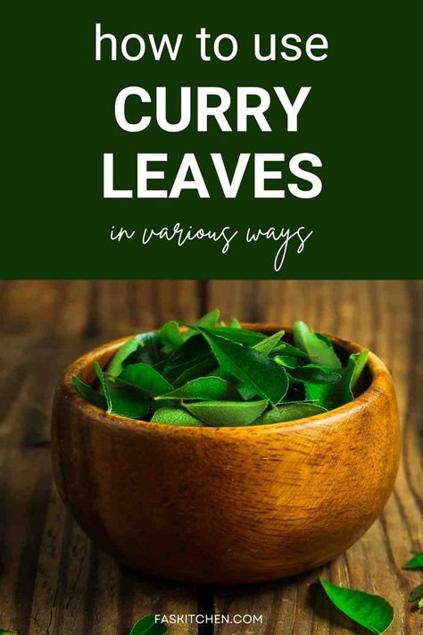 A Pinterest pin showing fresh curry leaves with descriptive text. Learn about the nutrition, benefits, and tips for using, buying, and storing curry leaves. Perfect for anyone interested in adding flavor and health benefits to their cooking! #CurryLeavesGuide #HealthyCooking #SpiceUpYourLife Curry Benefits, Nutrition Health, Reduce Food Waste, Herb Seeds, Indian Cooking, Curry Leaves, Curry Powder, Asian Dishes, Curry Recipes