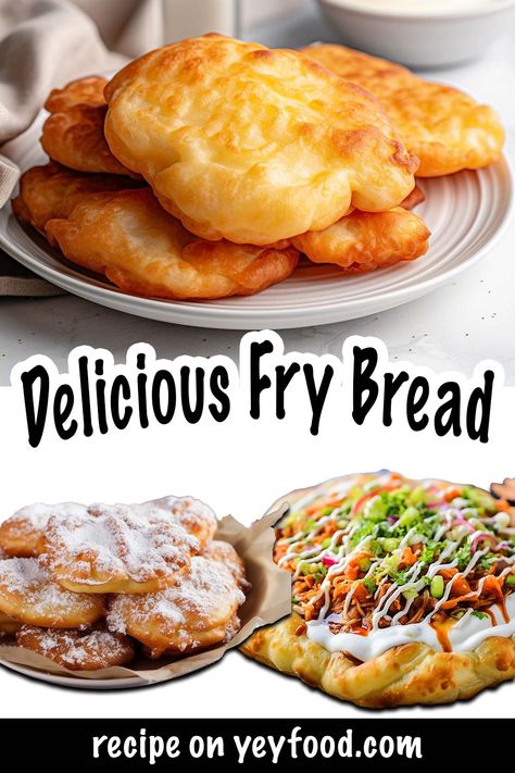 Native American Fry Bread Recipe, Easy American Recipes, Native American Fry Bread, Best French Onion Soup, Fried Bread Recipe, Hacks For Home, Creamed Spinach Recipe, Sweet Fries, Easy Shredded Chicken