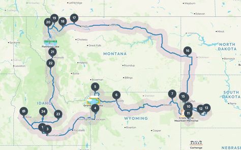 Oregon To Montana Road Trip, Utah Wyoming Montana Road Trip, Idaho Wyoming Montana Road Trip, South Dakota Montana Wyoming Road Trip, Idaho Road Trip Map, Western States Road Trip, Montana Wyoming Idaho Roadtrip, Wyoming And Montana Road Trip, Idaho National Parks