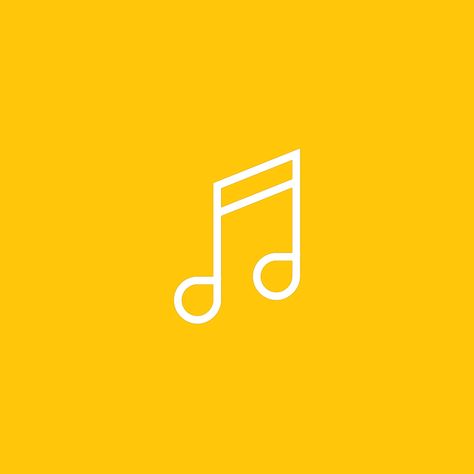 Yellow Music Icon, Rengoku Widget, The Color Yellow, Aesthetic Yellow, Music Illustration, Art Journal Therapy, Phone Theme, Music Pictures, Iphone Wallpaper App