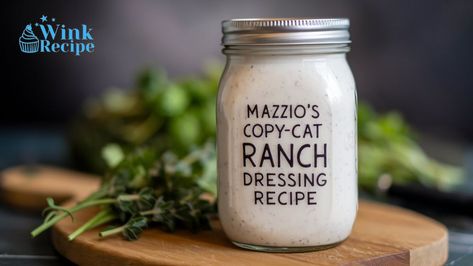 Mazzio's Ranch Dressing Recipe Mazzios Ranch Dressing Recipes Copycat, Mazzios Ranch Dressing Recipe, Mazzios Ranch, Mazzios Ranch Recipe, Pizza Ranch, Ranch Dressing Recipe, Ranch Recipe, Favorite Side Dish, Salad Dressings