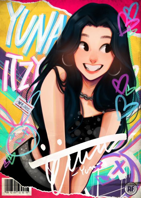 Amosthefanboy Itzy, Amos The Fanboy, Itzy Fanart, Kpop Fan Art, Fanart Kpop, Itzy Yuna, Kpop Art, Kpop Drawings, Pinturas Disney