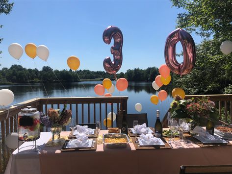 #birthday #brunch #lake Lake House Bday Party, Birthday Lake Trip, Lake House Birthday Party, Lake House Birthday Party Ideas, Lake Bday Party Ideas, Lake Day Birthday Party, Lake Birthday Party Adult, Lake Birthday Party Ideas, Birthday At The Lake